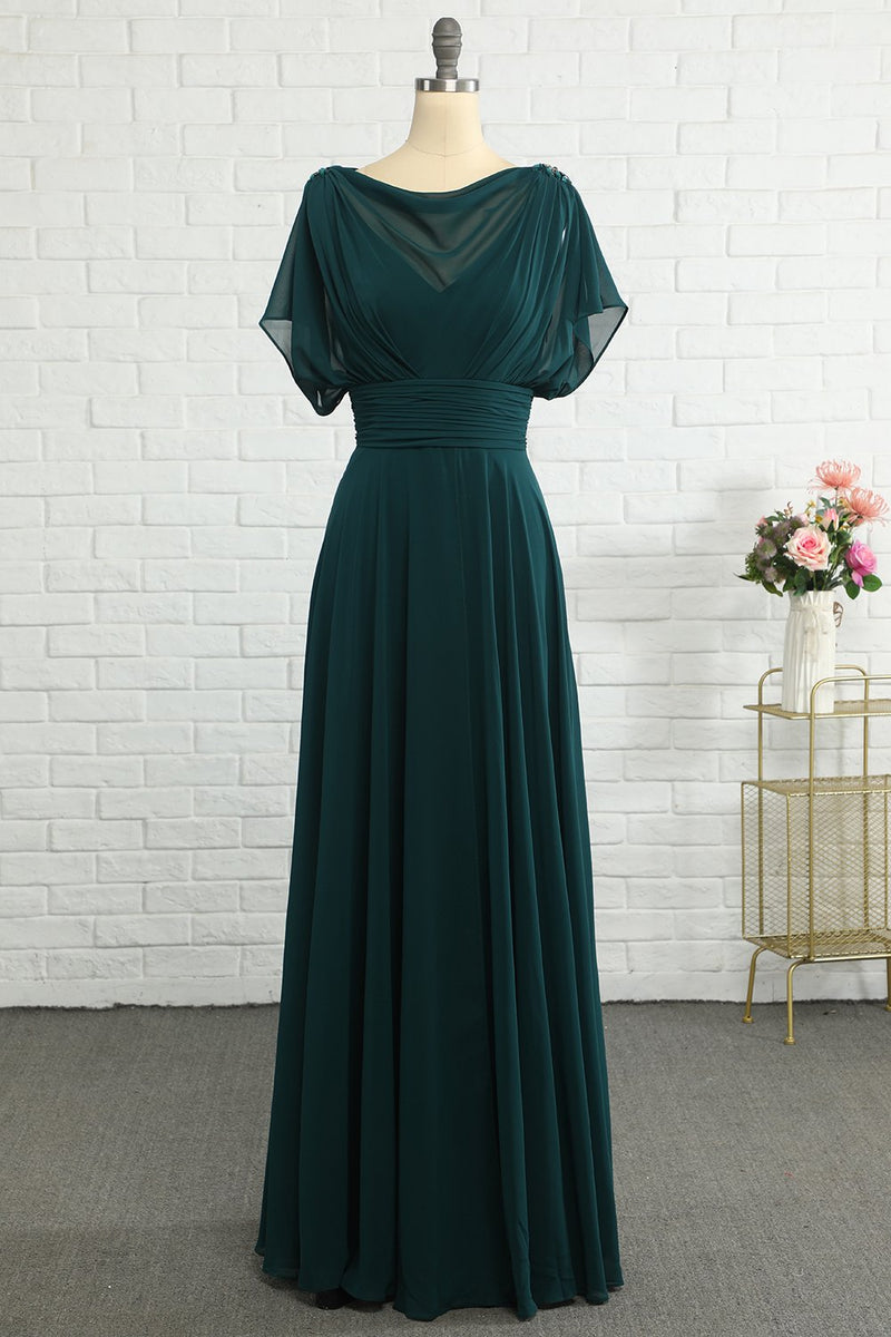 ZAPAKA Women Mother of Bride Dress Green Chiffon A Line Wedding