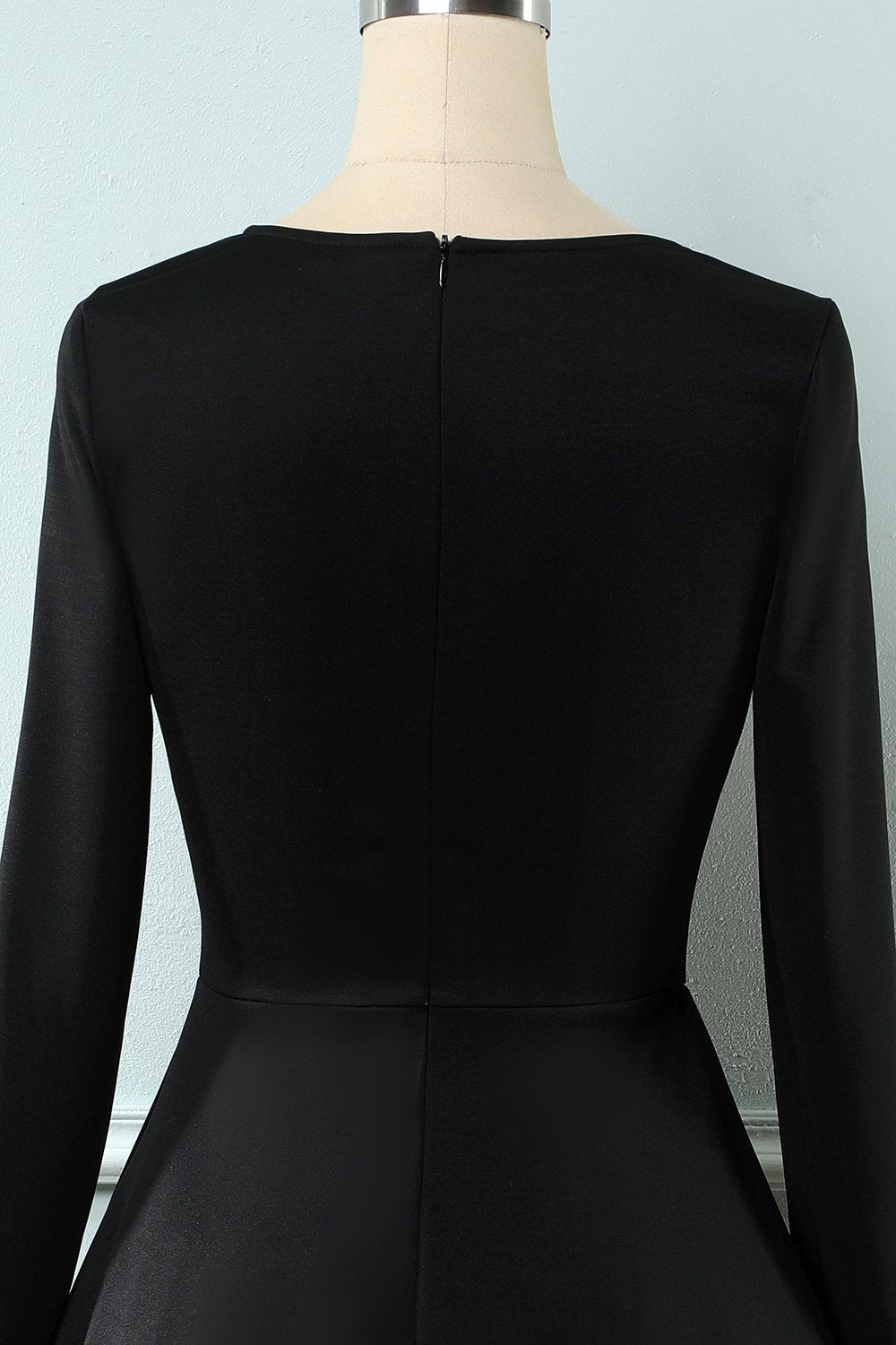 Plaid 1950s Dress with Long Sleeves