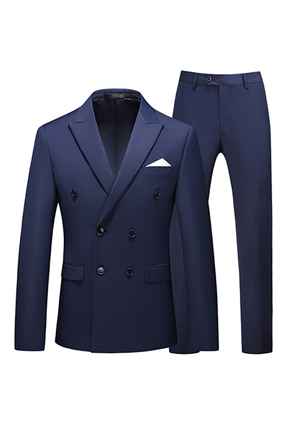 Hot Pink Double Breasted 2 Piece Formal Men Suits