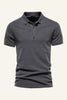 Load image into Gallery viewer, Classic Grey Green Regular Fit Collared Short Sleeves Men&#39;s Polo Shirt