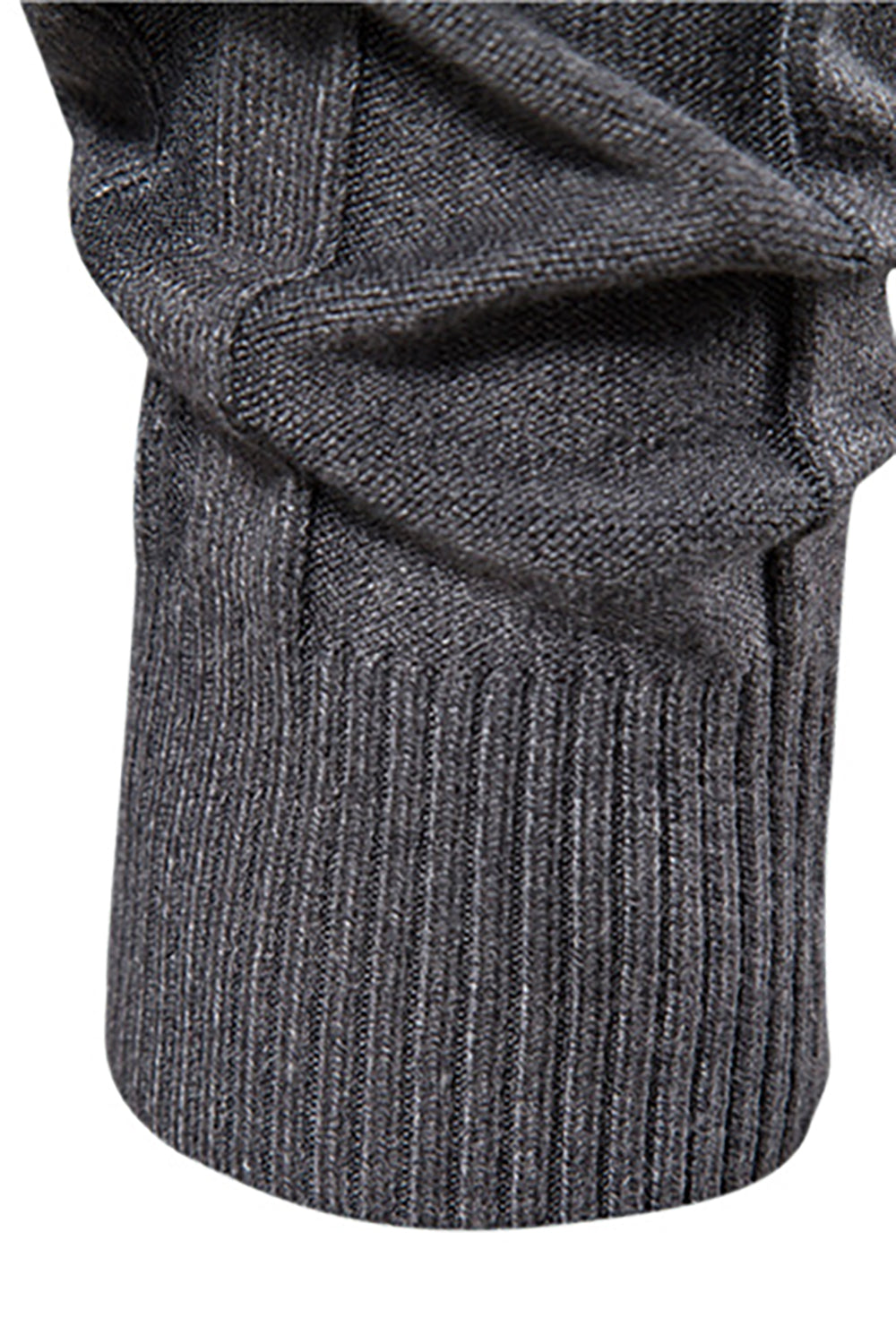 Men's Black Turtleneck Slim Fit Pullover Sweater