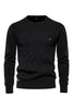 Load image into Gallery viewer, Men&#39;s Black Crewneck Pullover Ribbed Knit Sweater
