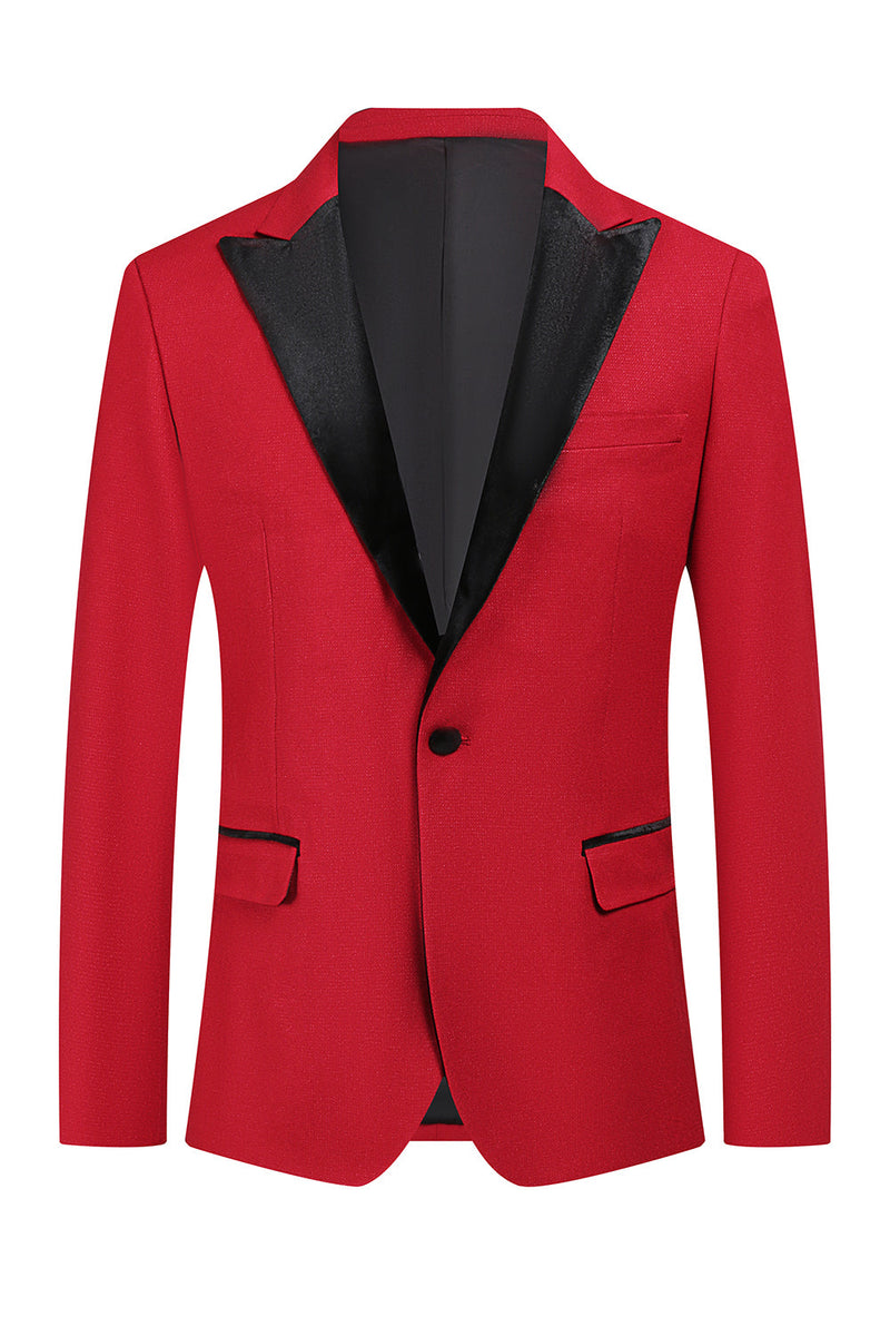 Load image into Gallery viewer, Red Peak Lapel One Button 2 Piece Men&#39;s Formal Suits