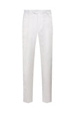 White Jacquard Double Breasted 2 Piece Men's Suits