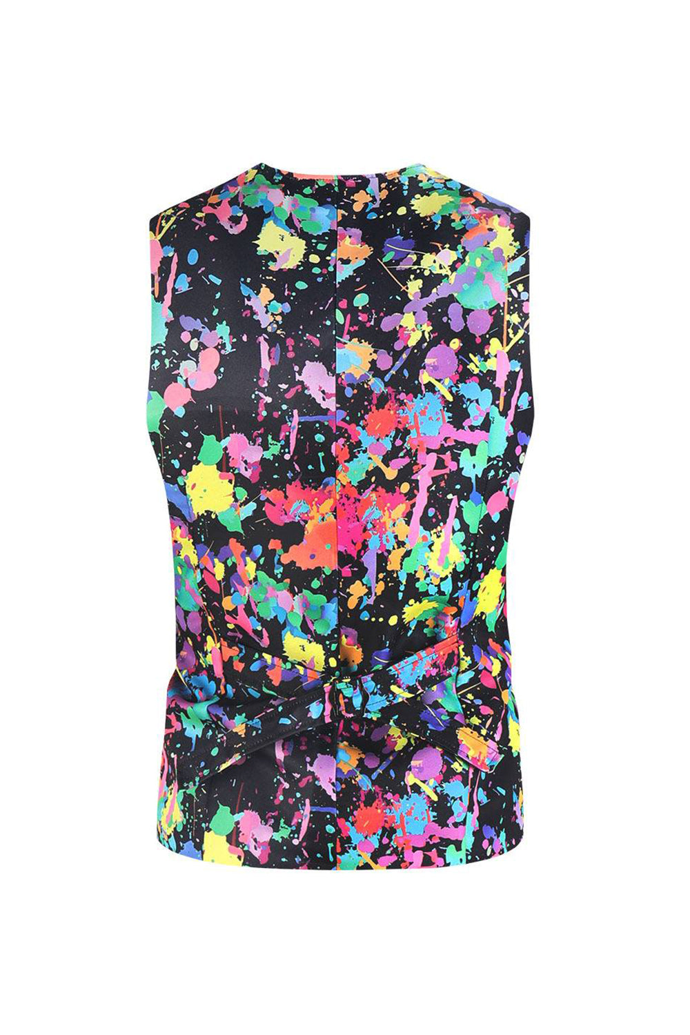 Men's Christams Printed Colorful 3-Piece One Button Party Suits