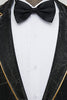 Load image into Gallery viewer, Silm Fit Notched Lapel One Button Black Men&#39;s Formal Suits