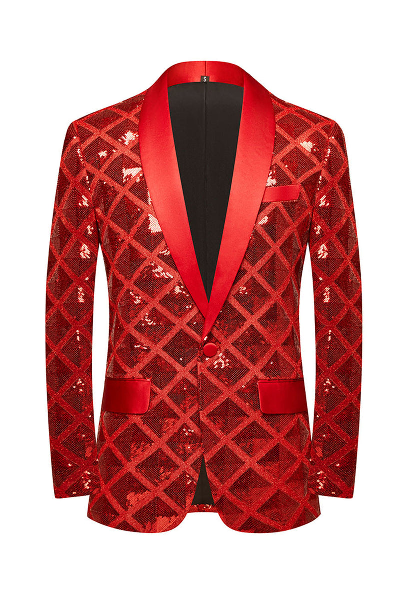 Red sequin sale blazer mens