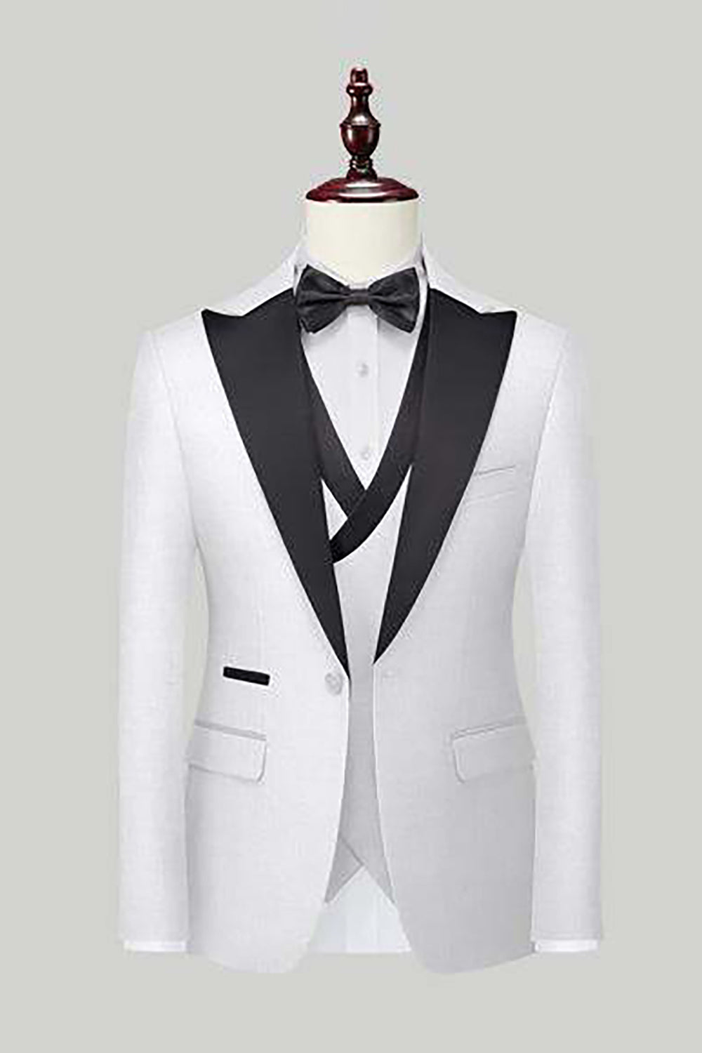 Black 3-Piece One Button Formal Suits