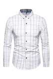 Plus Size Business Slim Square Neck Men's Shirt