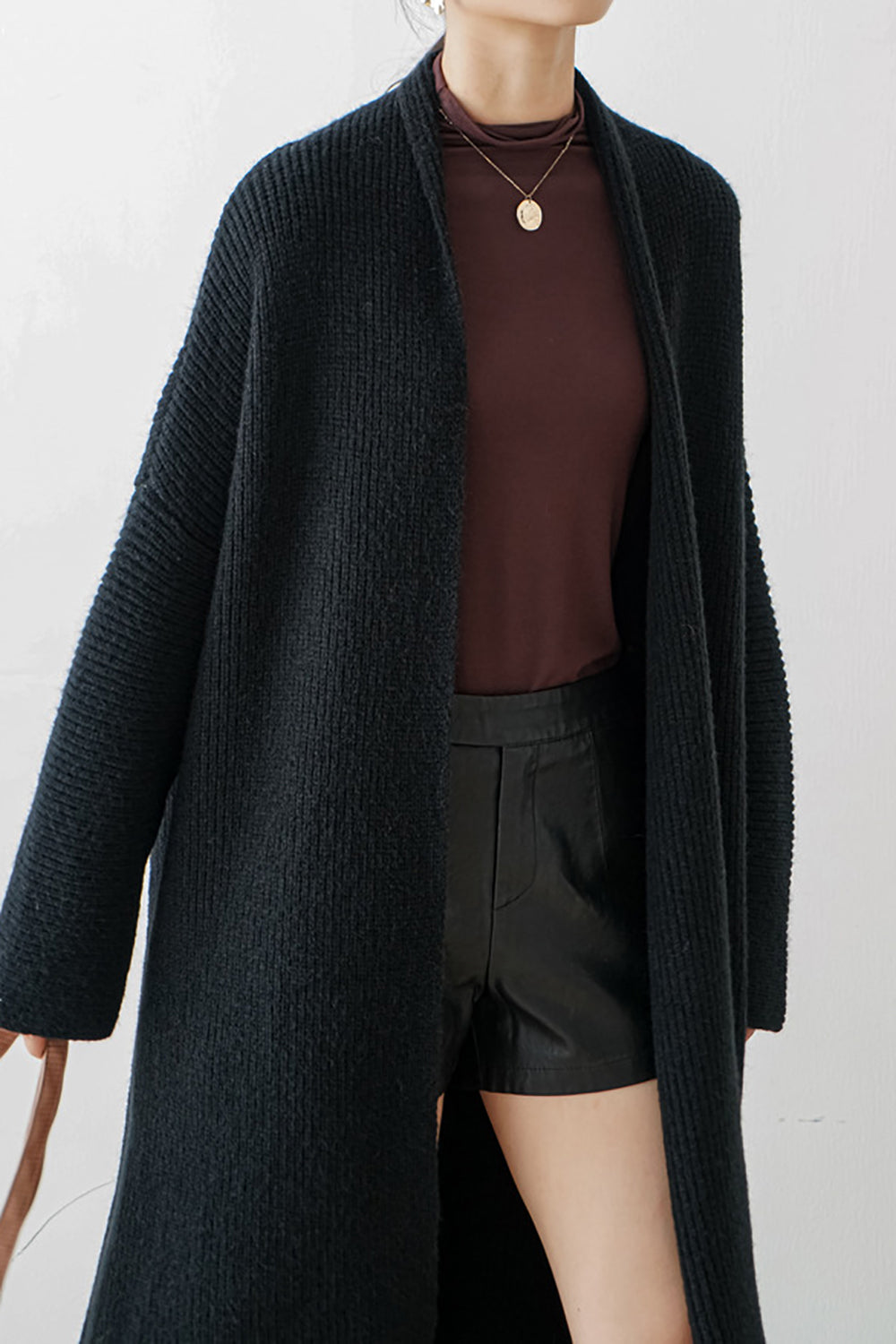 Apricot Oversize Long Sweater Cardigan