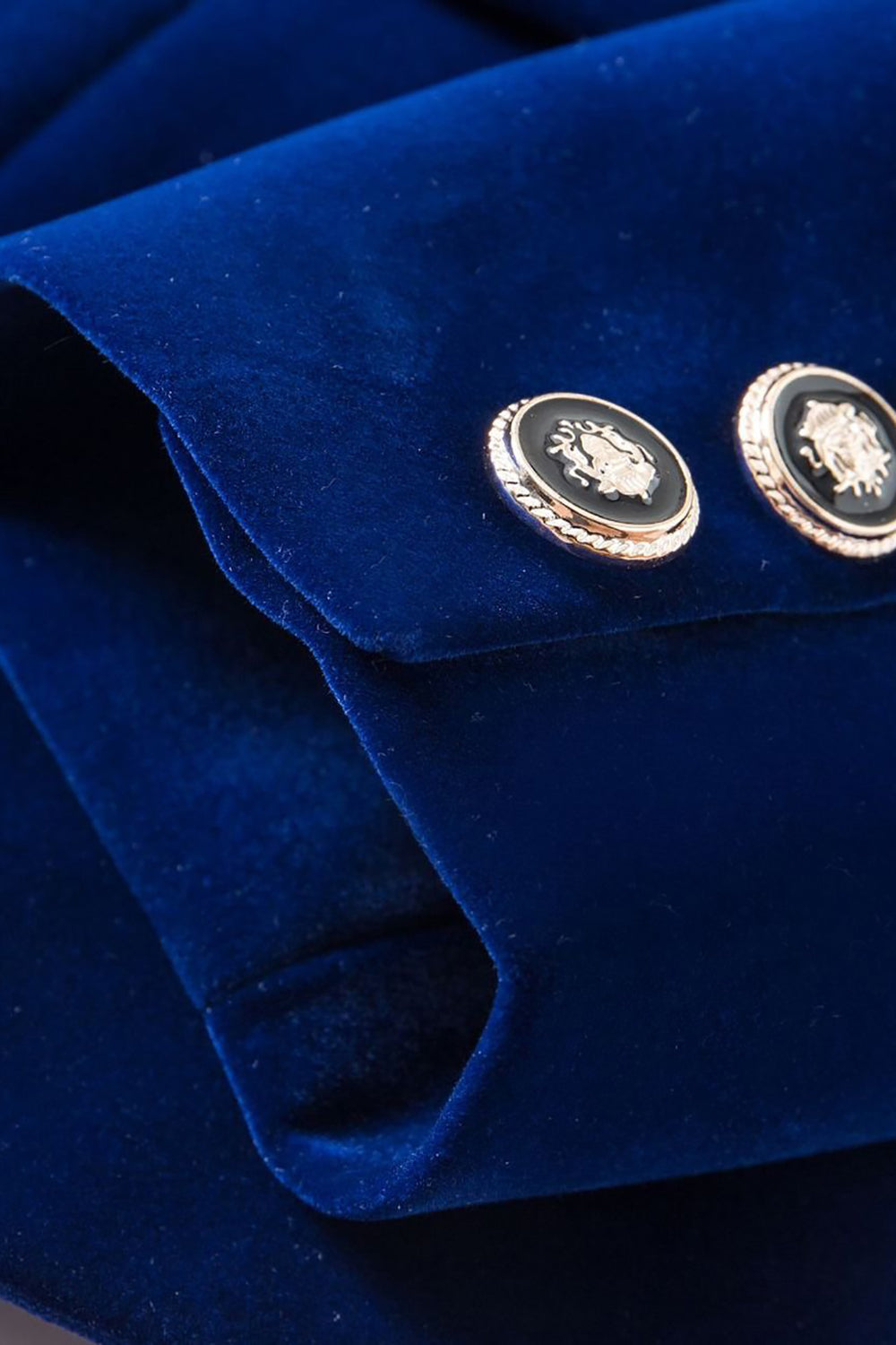 Black Shawl Lapel Velvet Women Blazer