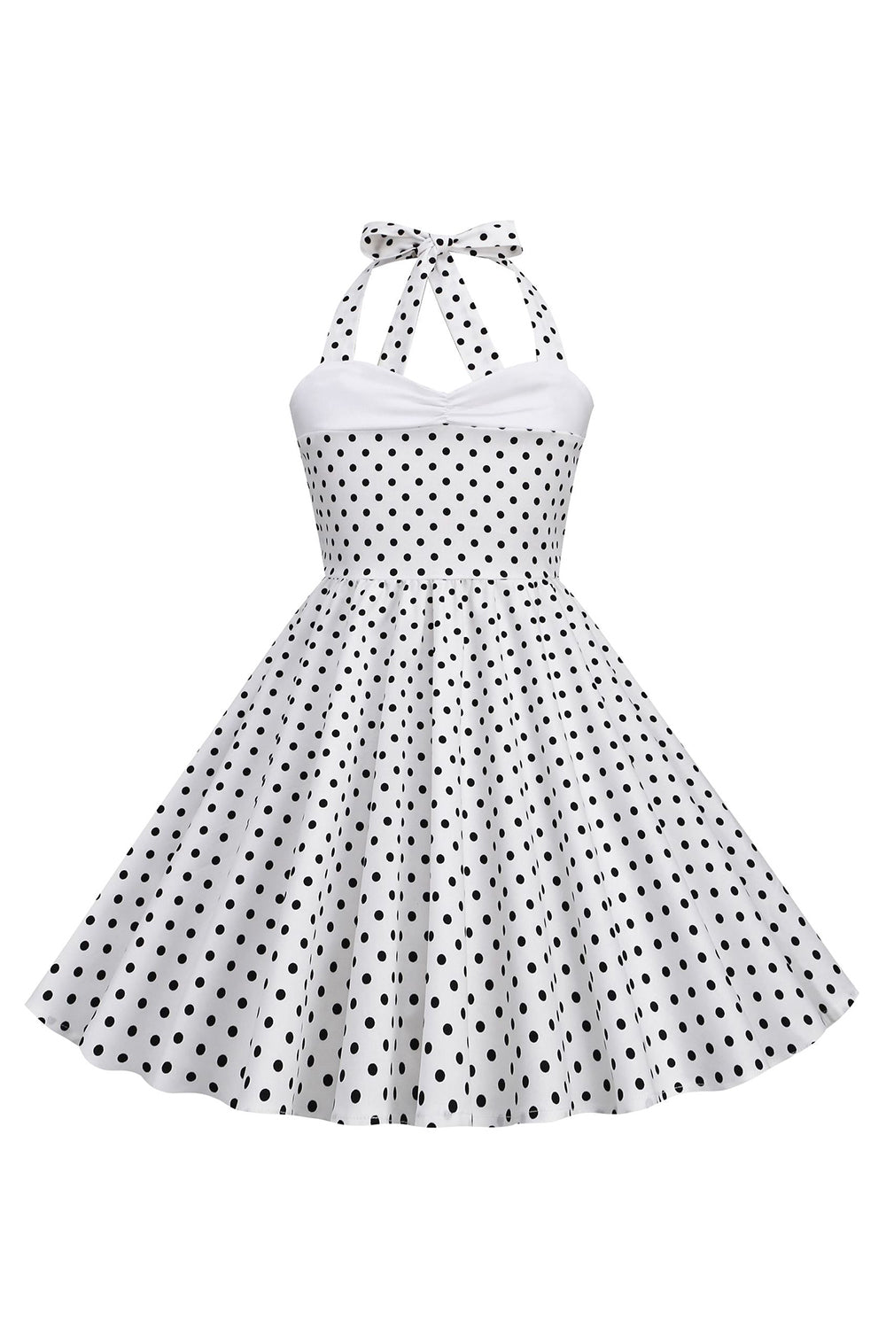Red Halter Polka Dots 50's Girls Dress