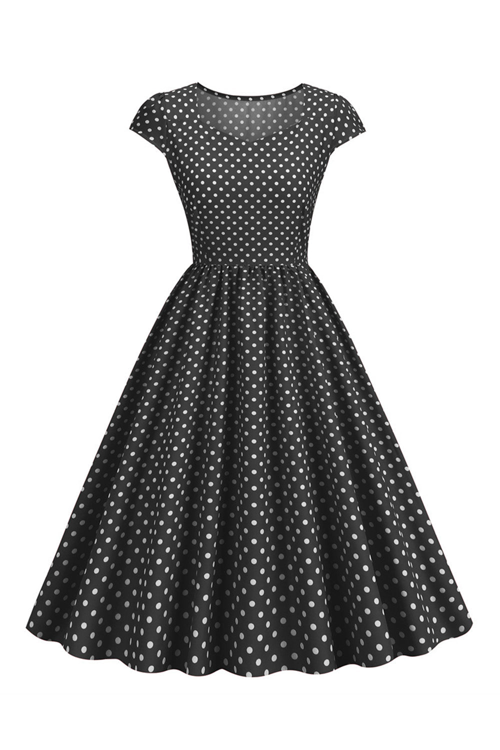 Polka Dots Swing 1950s Dress