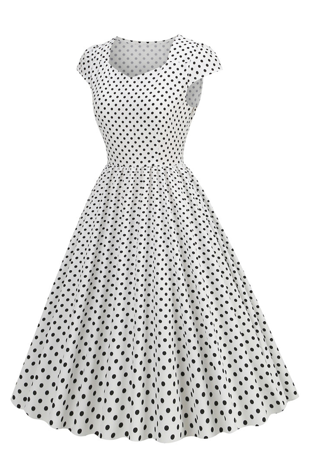Polka Dots Swing 1950s Dress