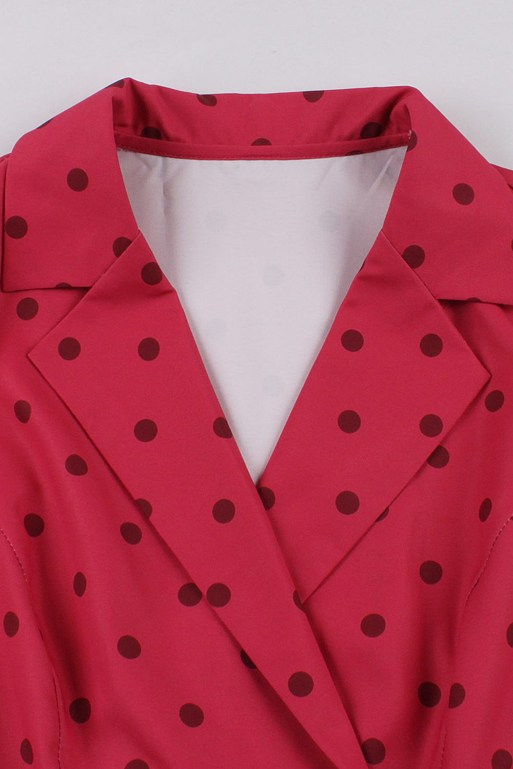 Red Polka Dots Swing 1950s Dress