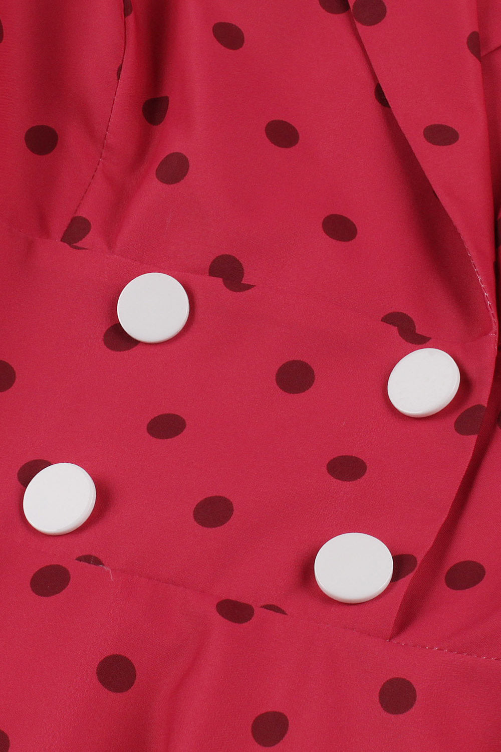 Red Polka Dots Swing 1950s Dress
