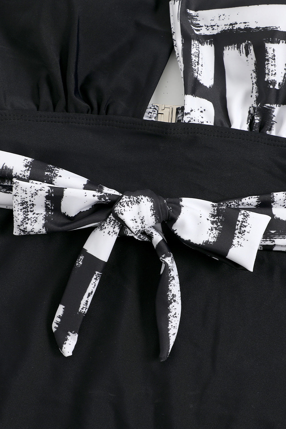 Halter Neck One Piece High Waist Green Swimwear