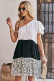 White A Line One Shoulder Short Summer Dress