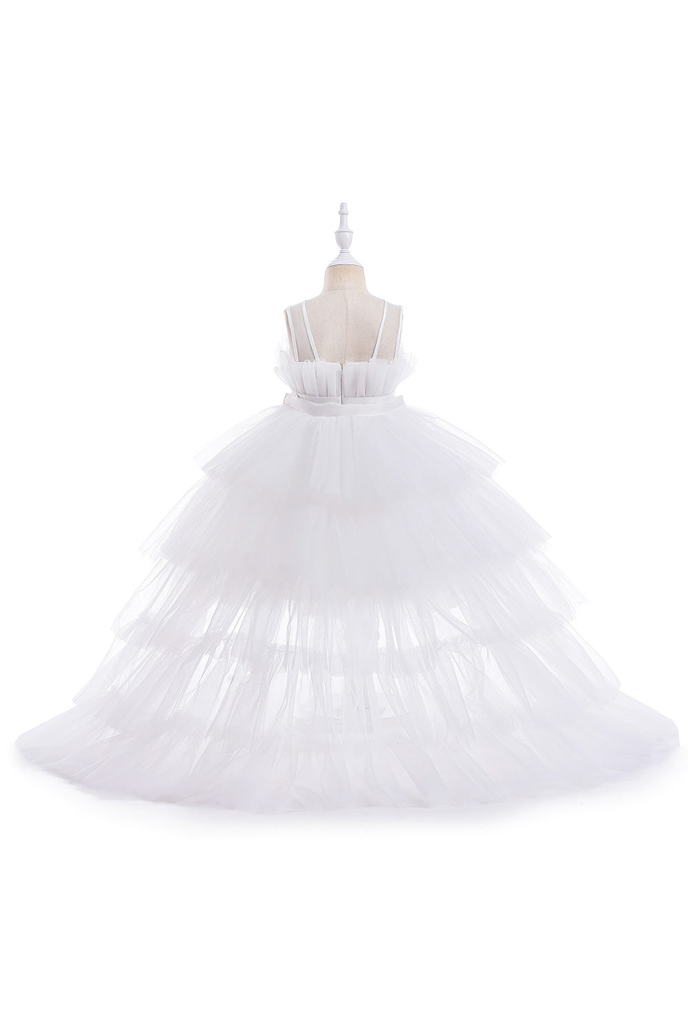 A Line Removable Hot Pink Girl's Party Dress