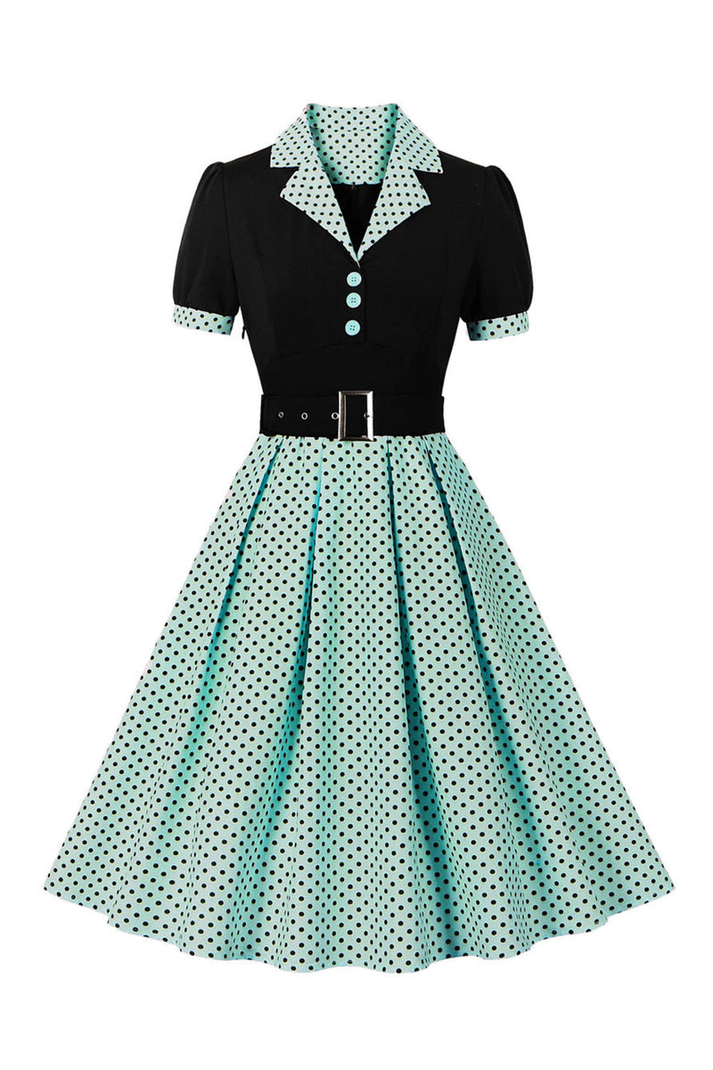 Green hot sale rockabilly dress