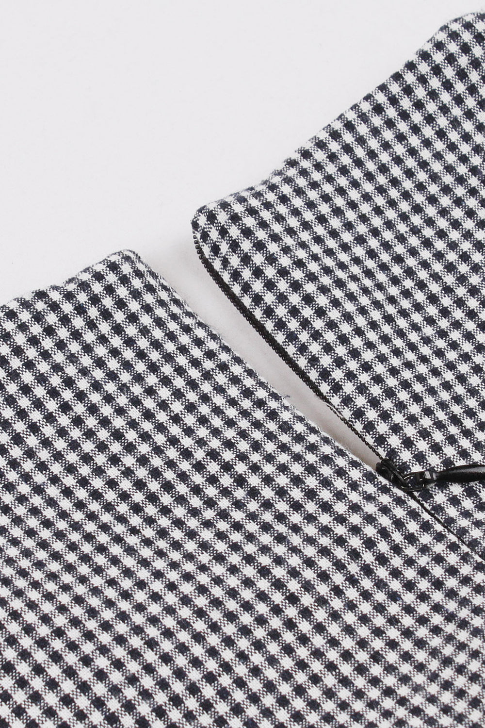 Long Sleeves Plaid Swing 1950s Dress with Belt