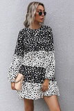 Polka Dots Long Sleeves Casual Dress