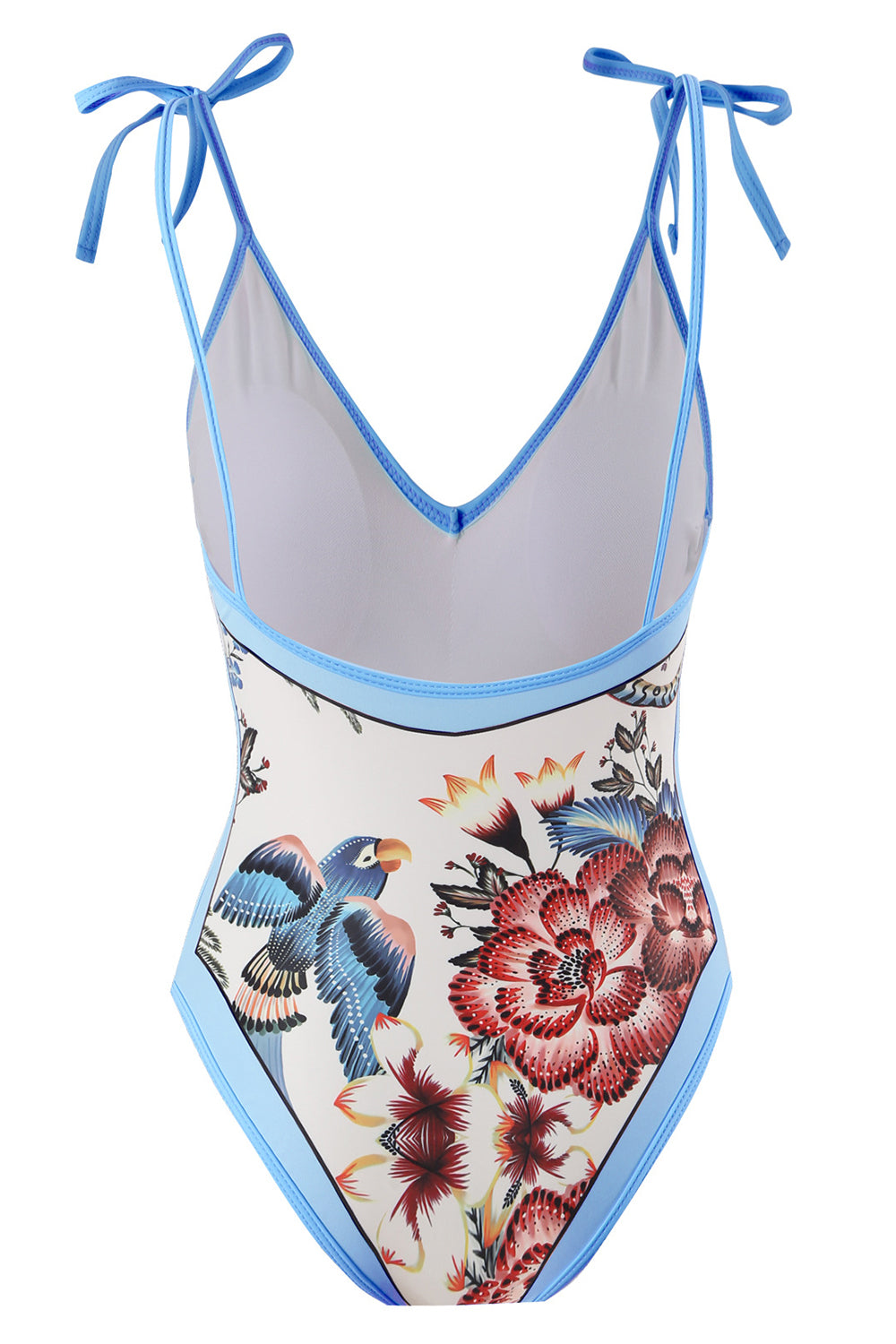 Black Floral Print 2 Piece Swimwear with Skirt