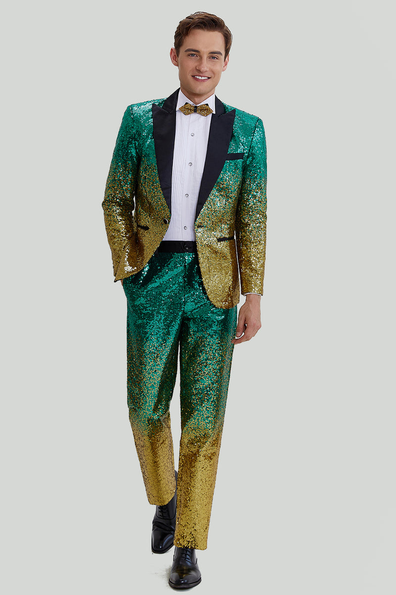 Gold sequin outlet suit