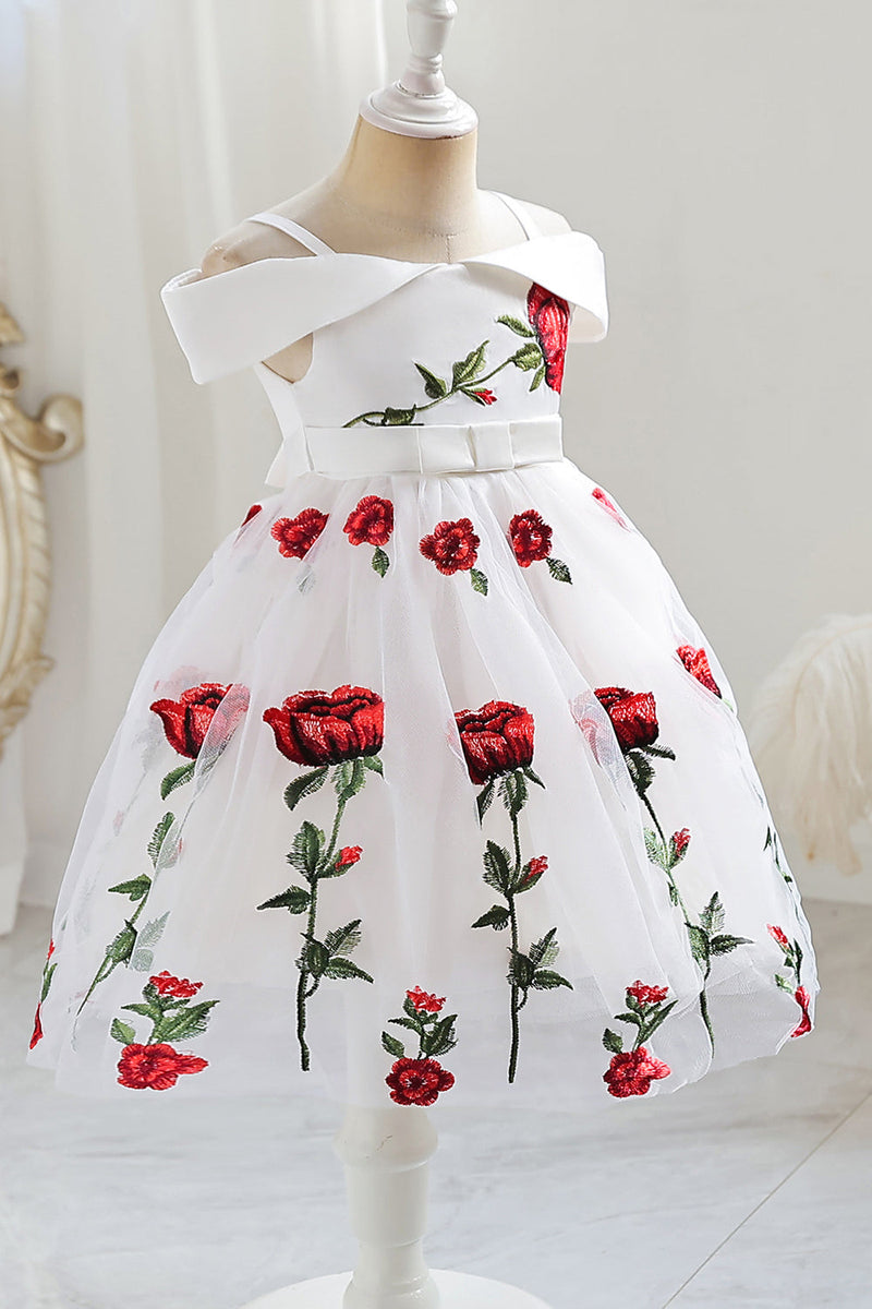 Cold shoulder flower girl on sale dress