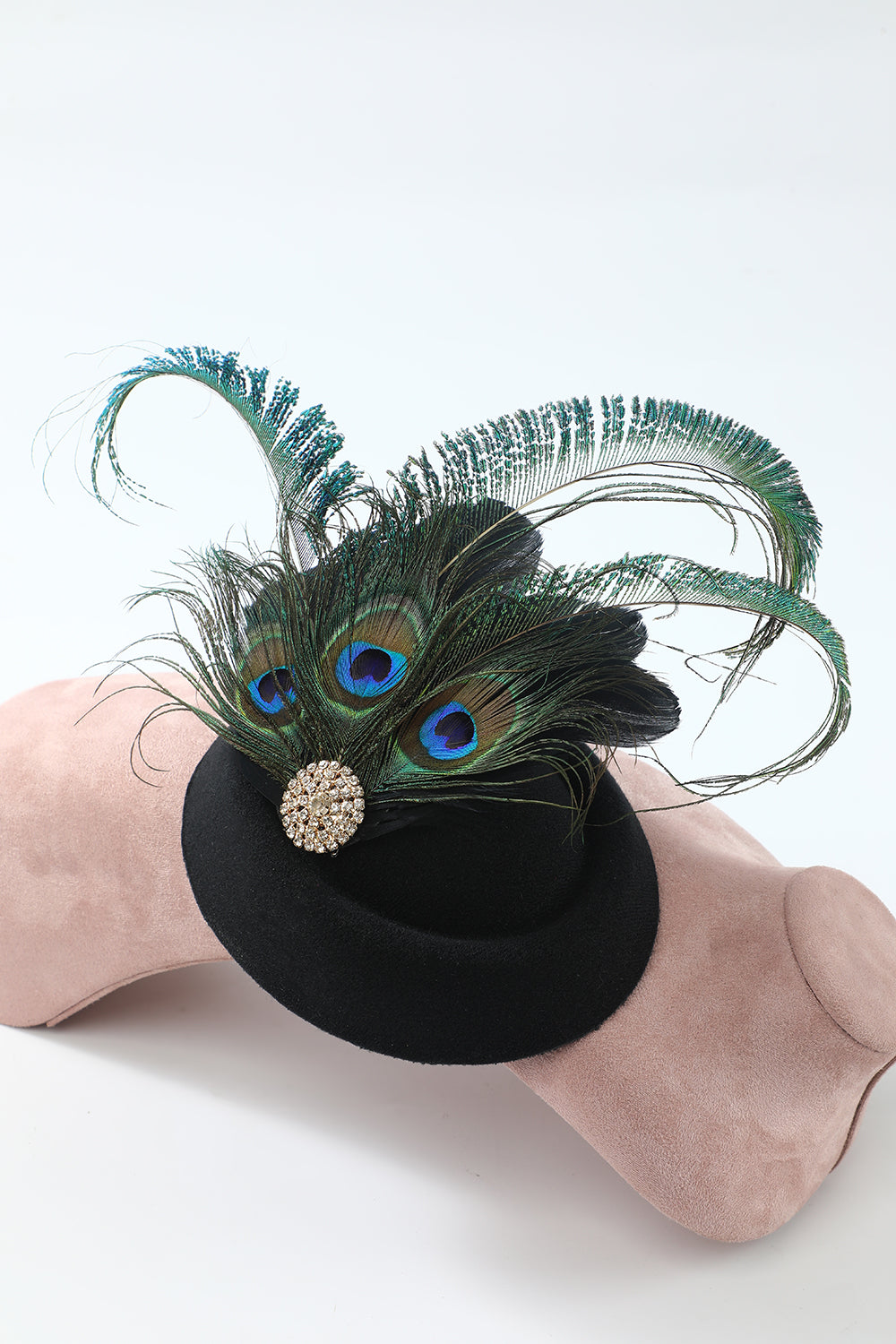 Black Peacock 1920s Style Headpieces