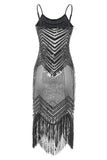 Fringed Vintage 1920s Sequin Dress