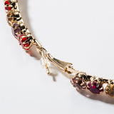 Colorful Beaded Hoop Earrings