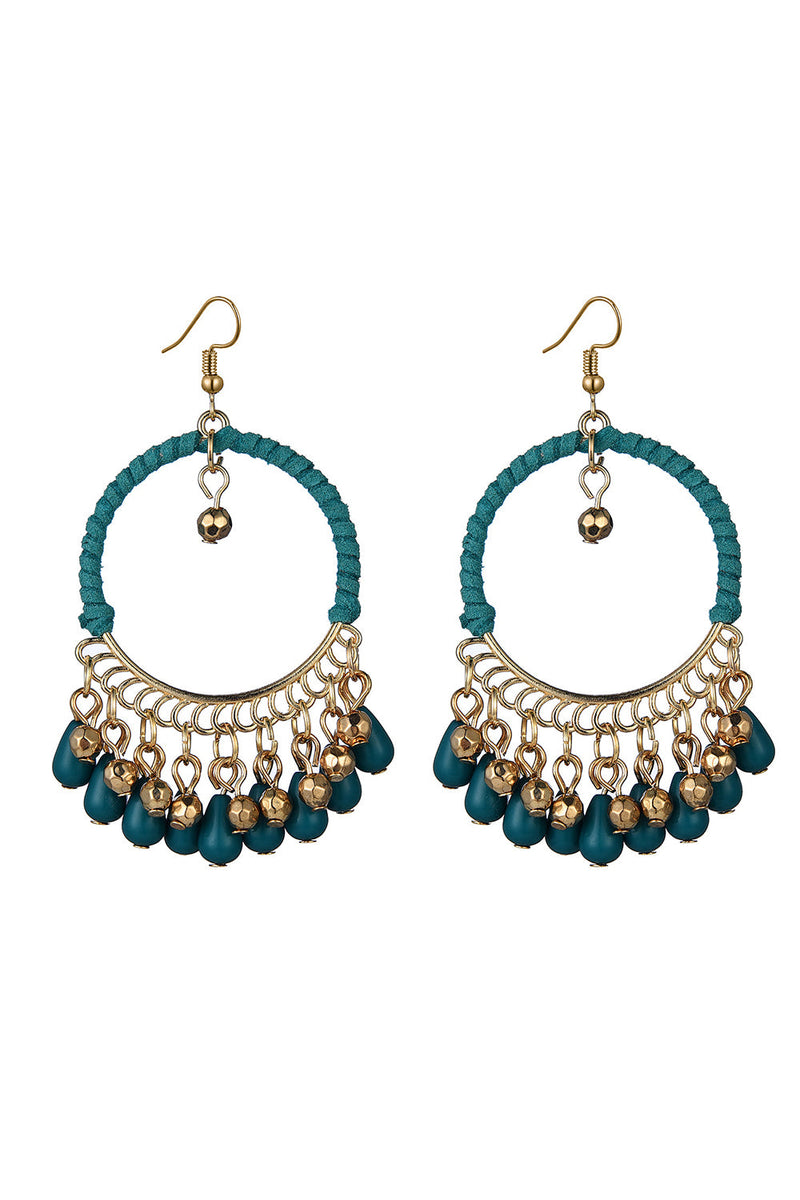 Peacock hot sale hoop earrings