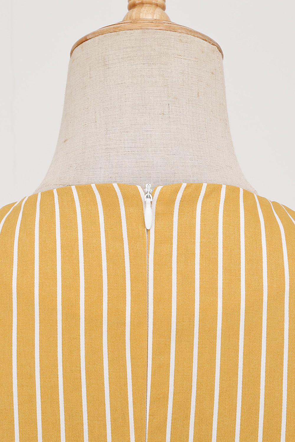 Stripes Short Sleeves 1950s Swing Dress