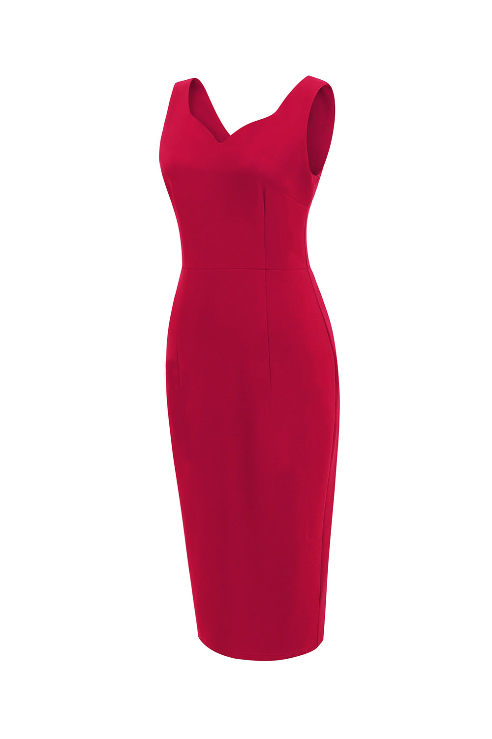 Red Bodycon Vintage 1960s Dress