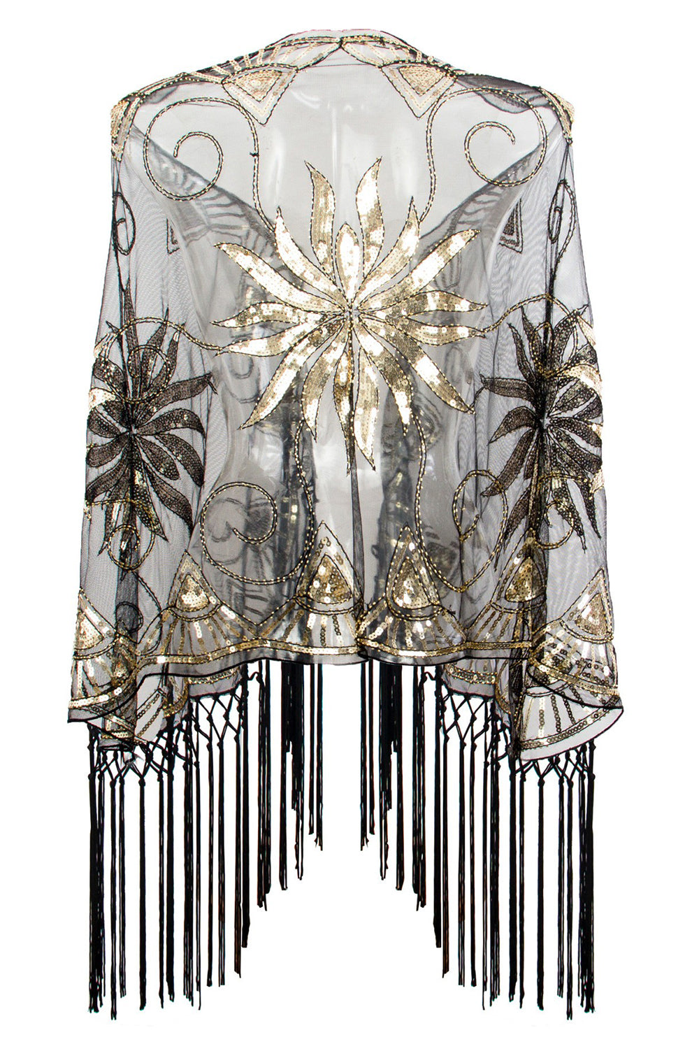 Fringes Sequin 1920s Cape