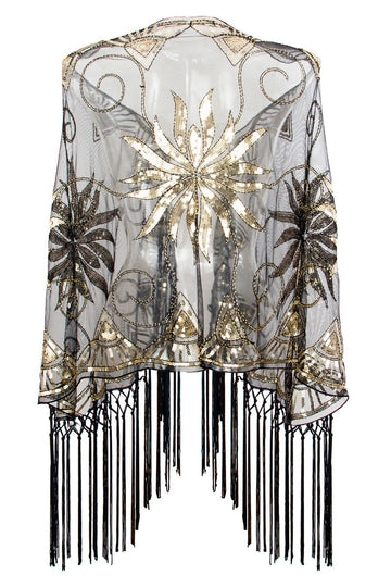 Fringes Sequin 1920s Cape