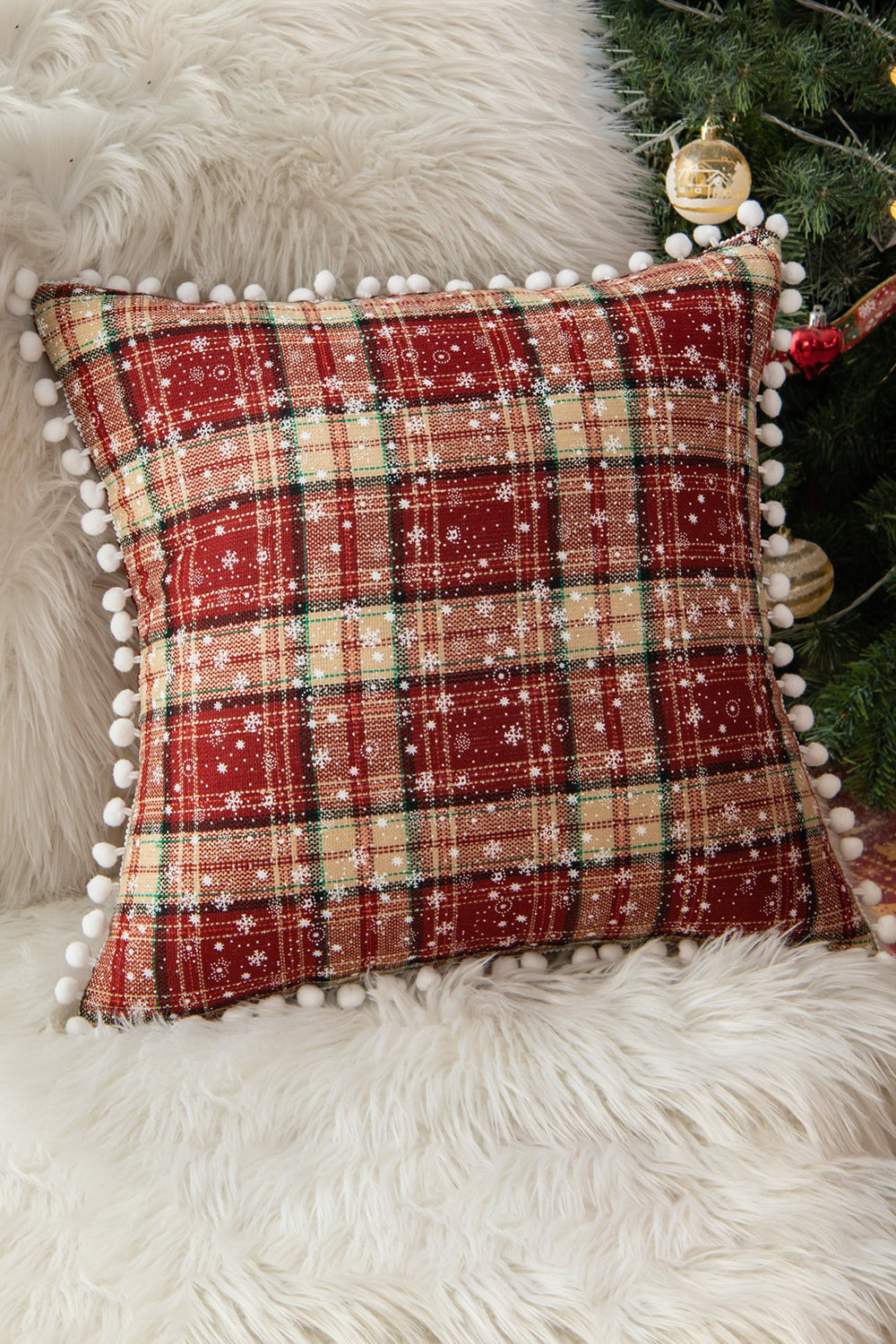 Christmas Gift Plaid Pillowcase