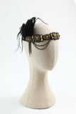1920s Flapper Black Golden Five Pieces Accessories Set