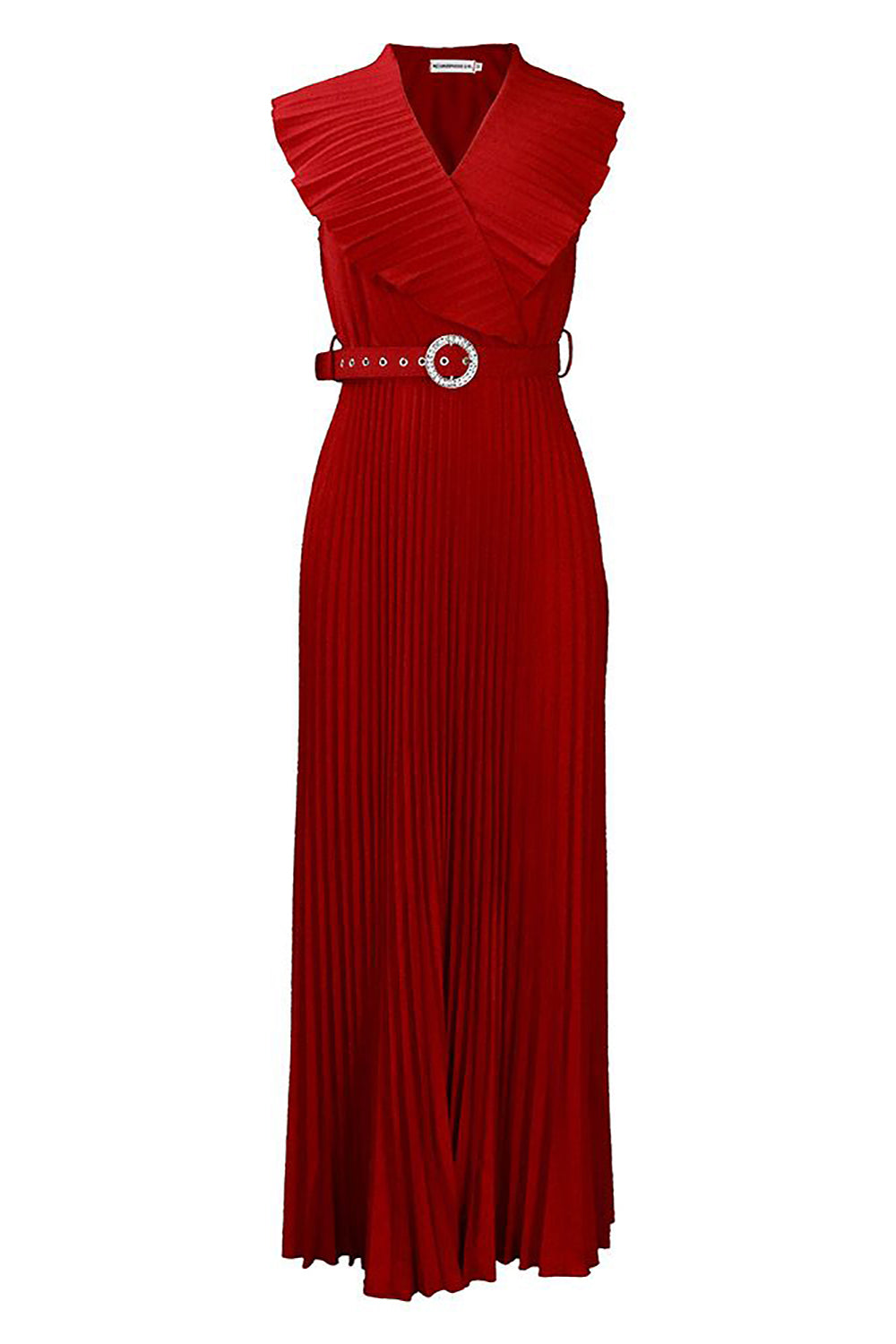 Plus Size Purple Pleated Long Wedding Guest Dress