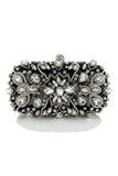 Rhinestone Sparkly Black Party Clutch Bag