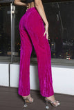 Fuchsia Women Suit Pant