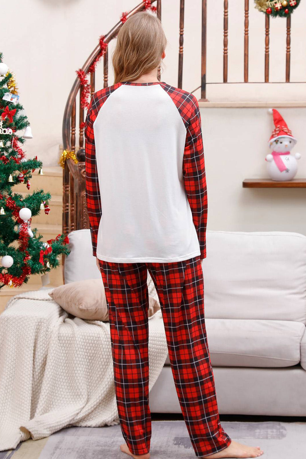 Plaid Matching Family Christmas Pajamas Sets
