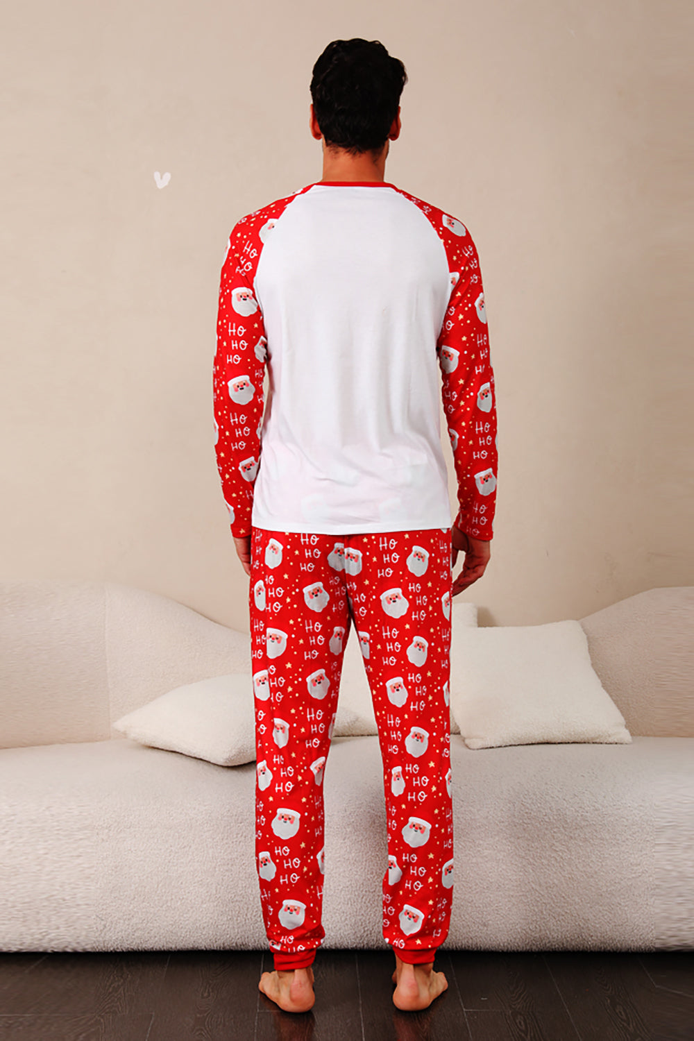 Red Deer Print Family Christmas Pajamas
