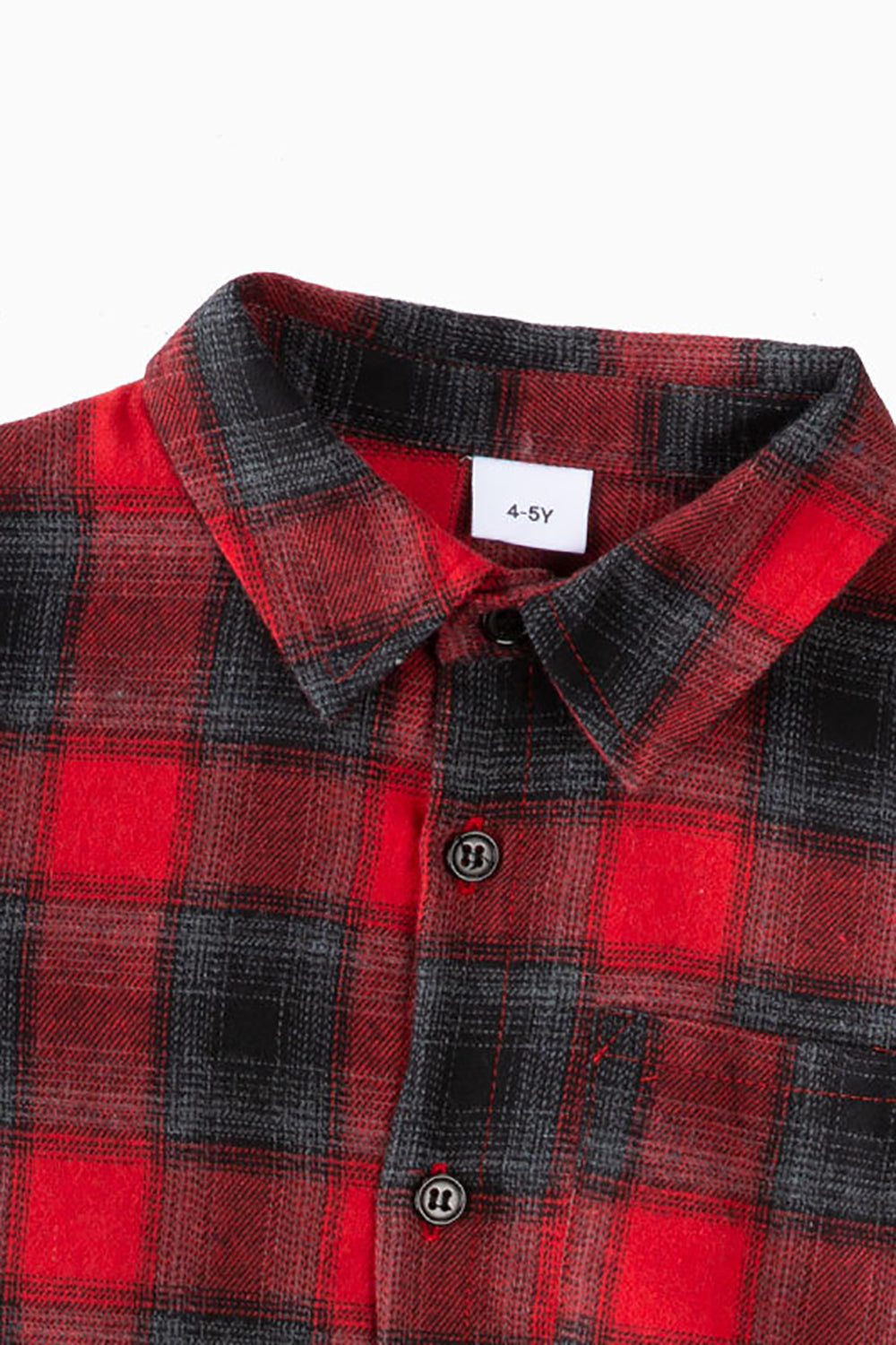 Burgundy Plaid Dresses and Long Sleeves T-Shirt Family Matching Outfits