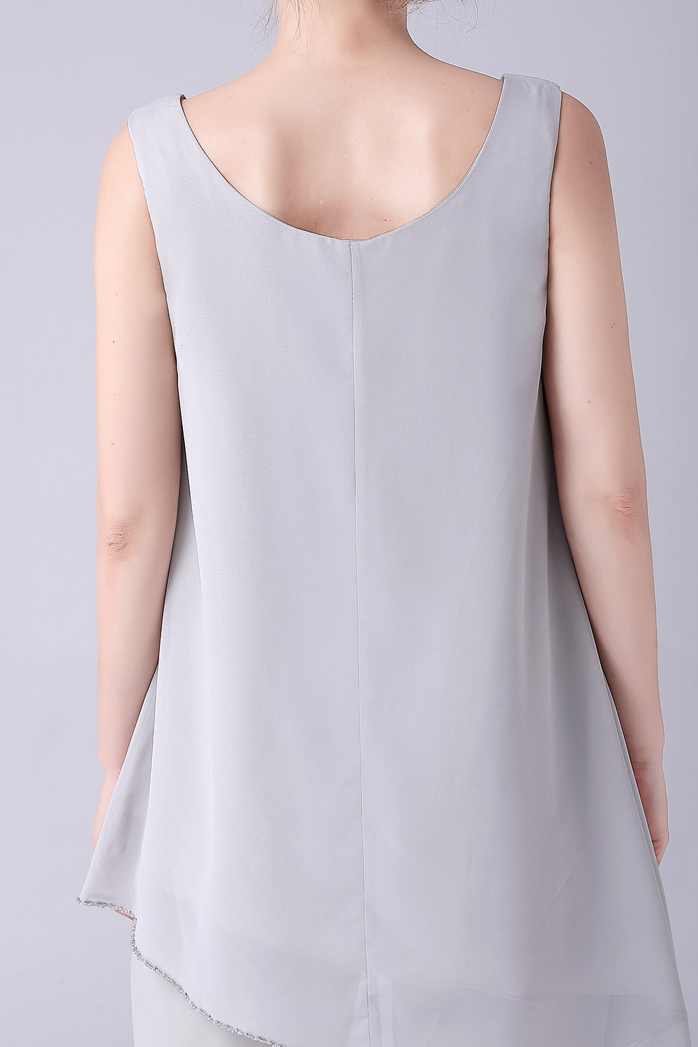 Jumpsuit/Pantsuit Separates Scoop Ankle-Length Chiffon Mother of the Bride Dress