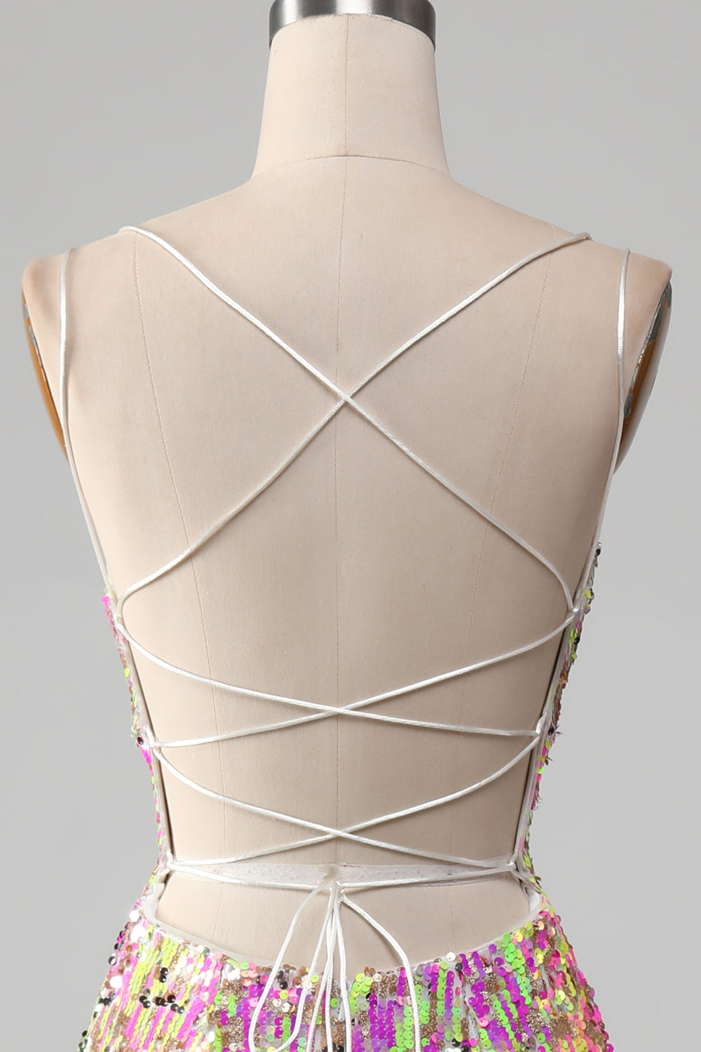 Hot Pink Sparkly Mermaid Formal Dress with Slit