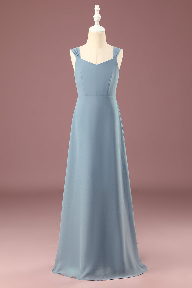 Baby blue junior dresses best sale