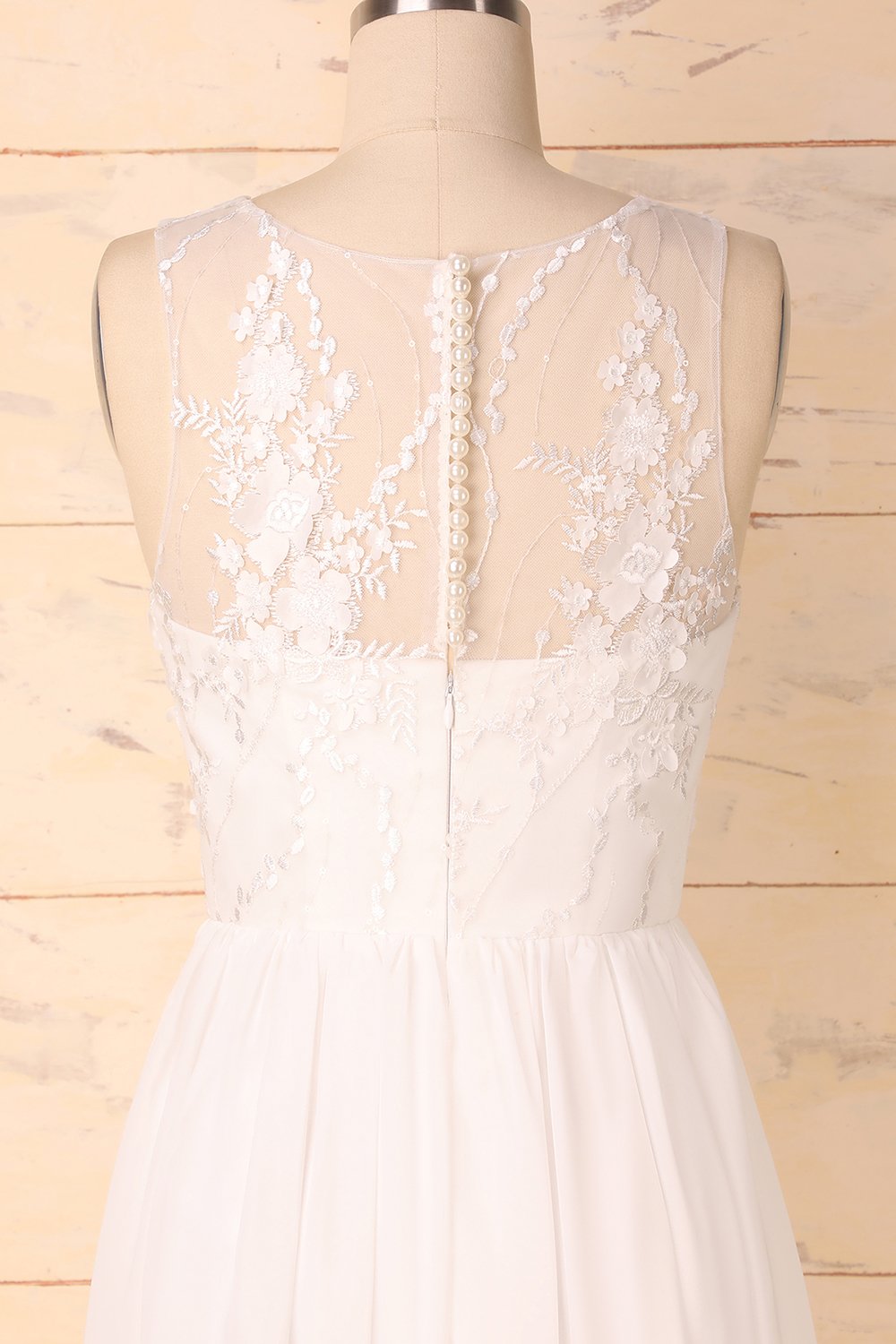 White Appliques Homecoming Dress