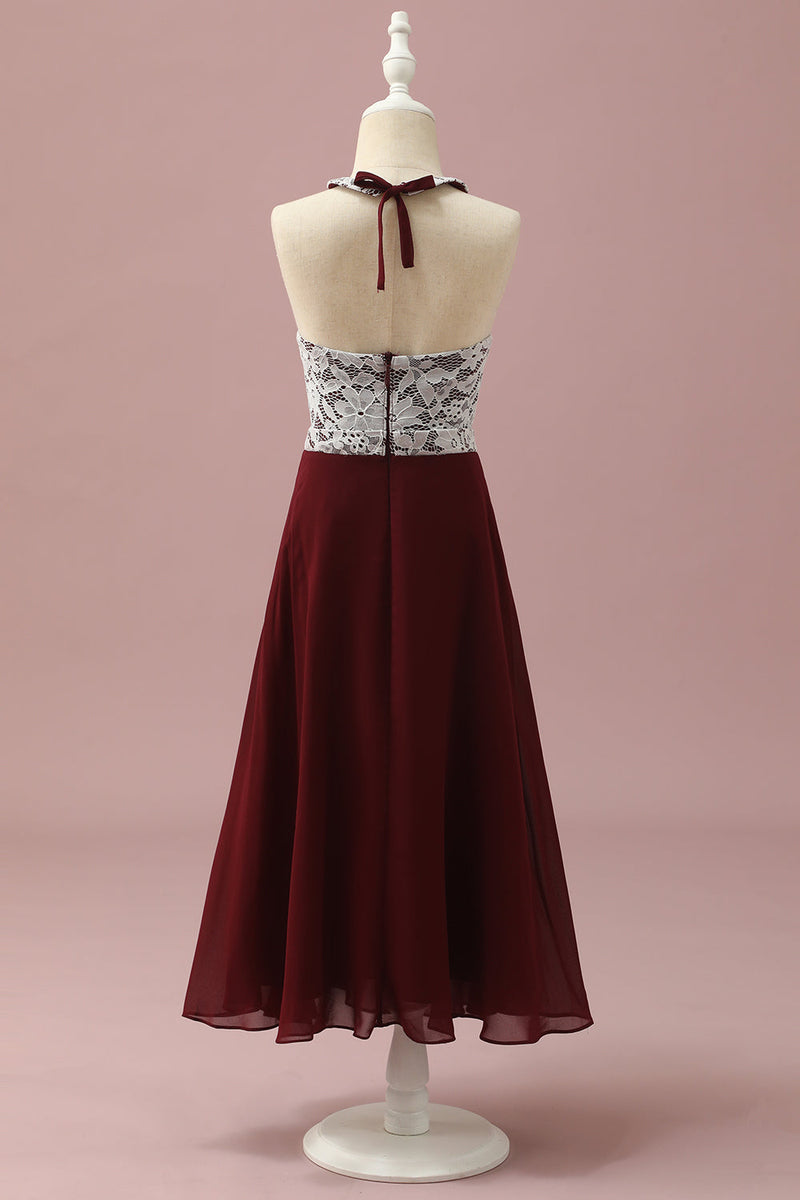 Burgundy junior cheap bridesmaid dresses